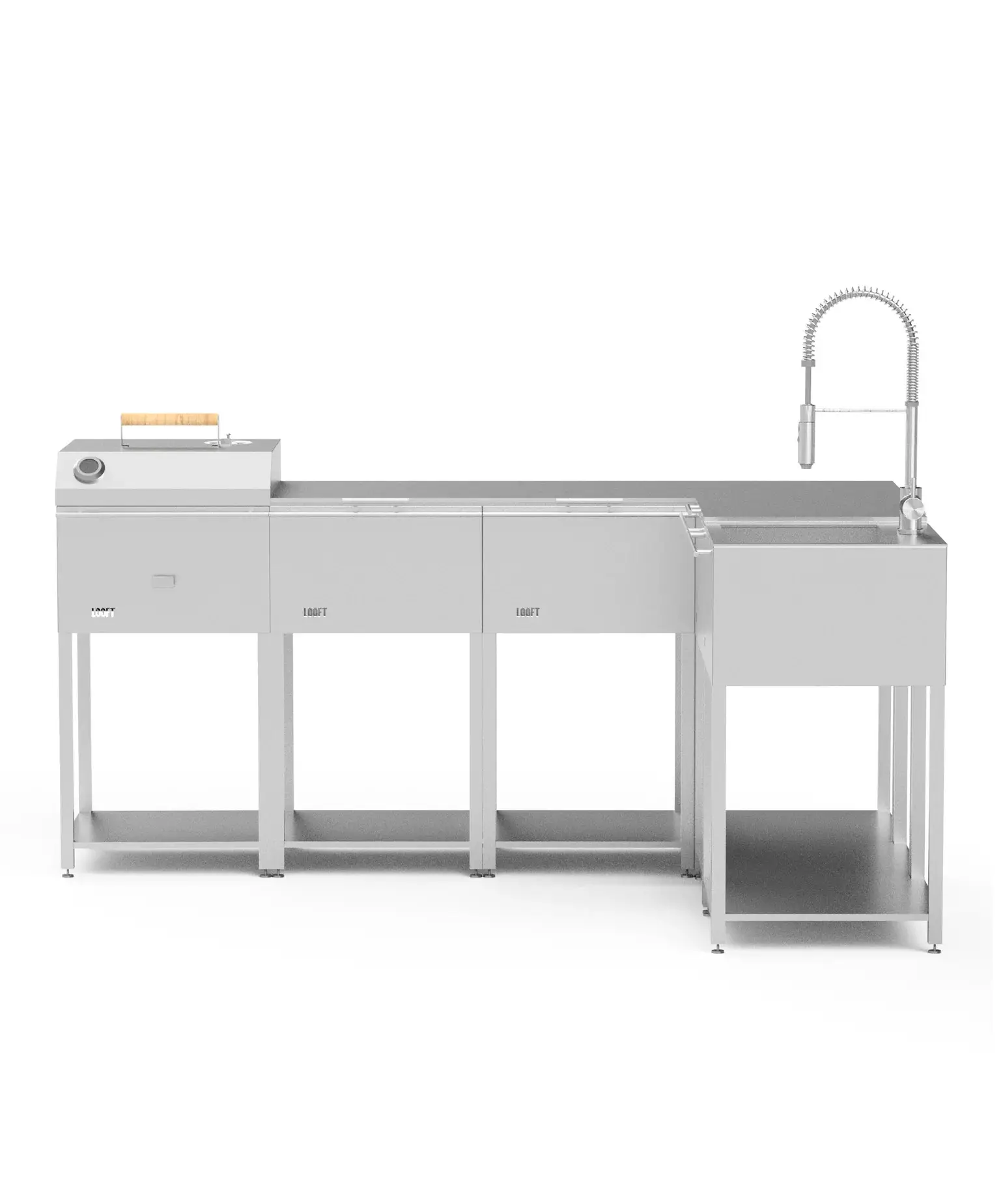 looft-l-shaped-outdoor-kitchen-rohova-vonkajsia-kuchyna-l LOOFT L-Shaped Outdoor Kitchen – rohová vonkajšia kuchyňa L – Obrázok 1